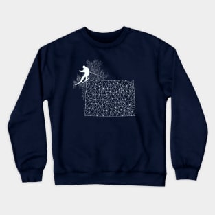 Ski Colorado Geometric Skier Crewneck Sweatshirt